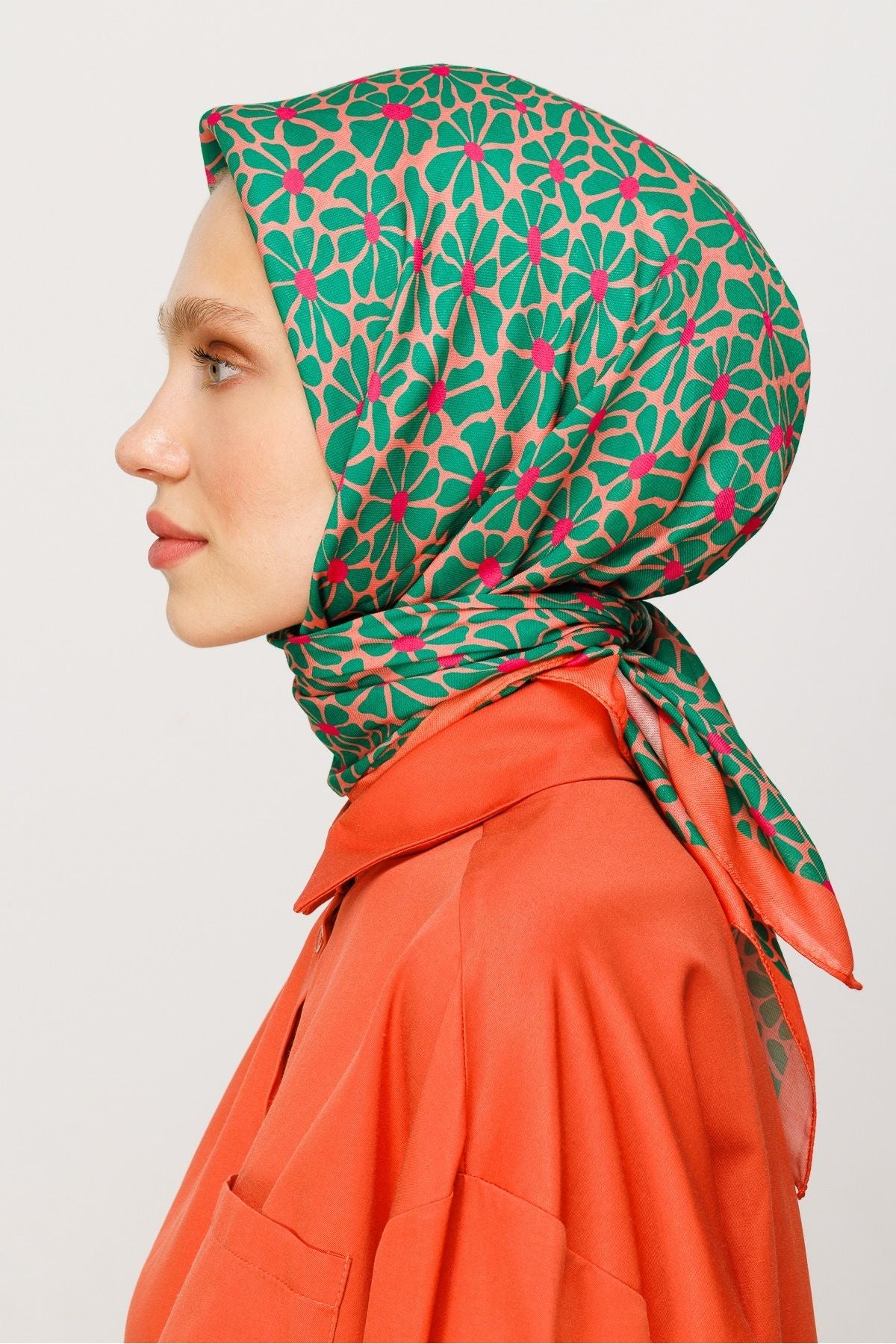 cotton head scarf 90*90