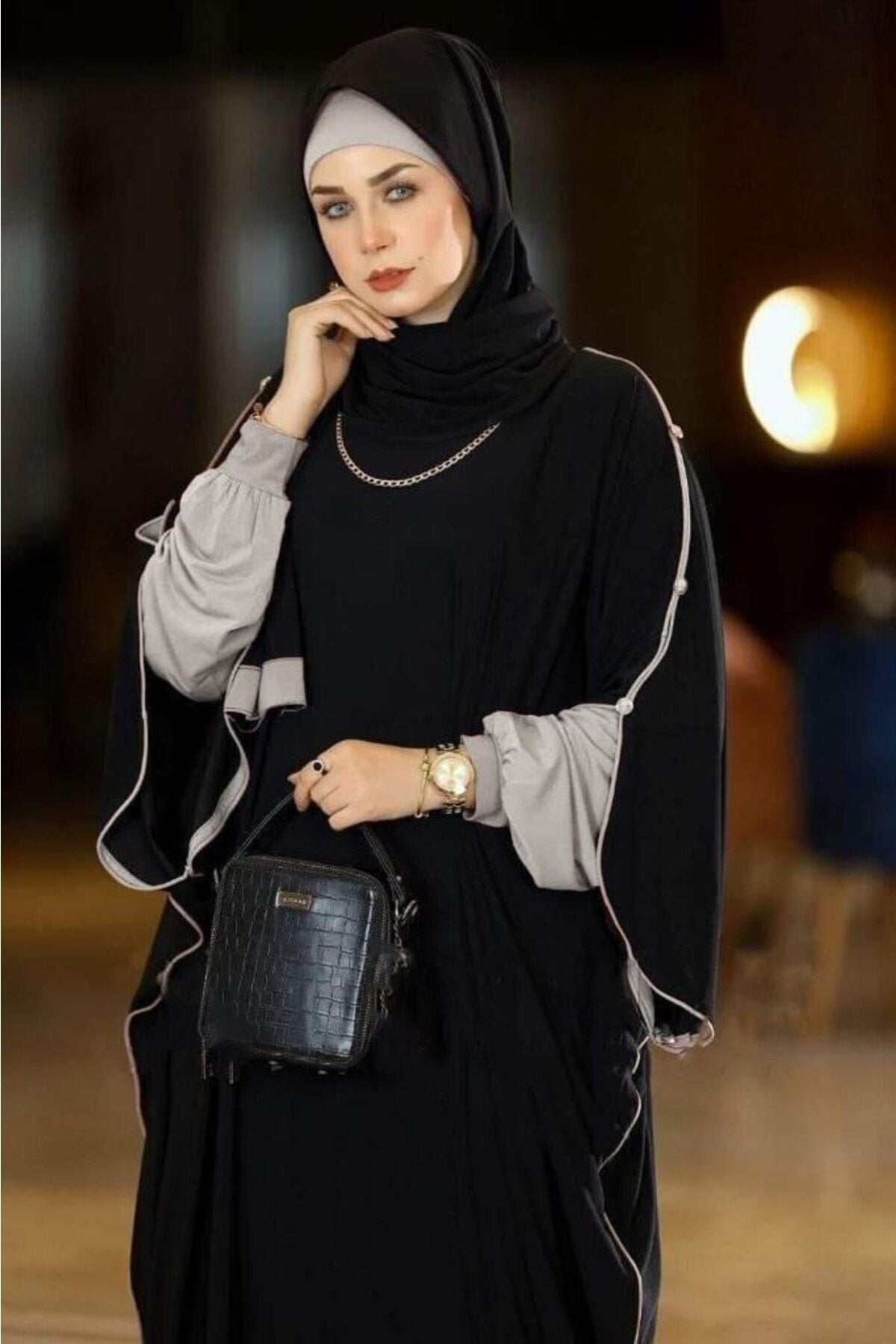 Black Abaya turkish made - Hijabi Mood