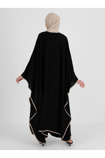 Casual Black Abaya Made in turkiye - Hijabi Mood