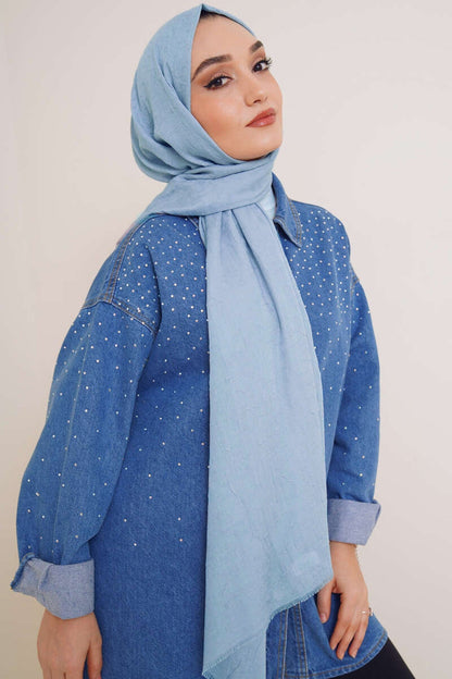 Cotton 80X190 Head scarf - Hijabi Mood