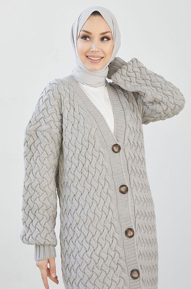 Hijab Islamic Modest style cardigan - Hijabi Mood