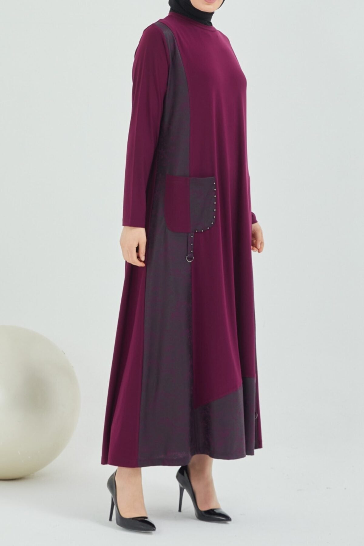 Mauve Abaya turkish made - Hijabi Mood