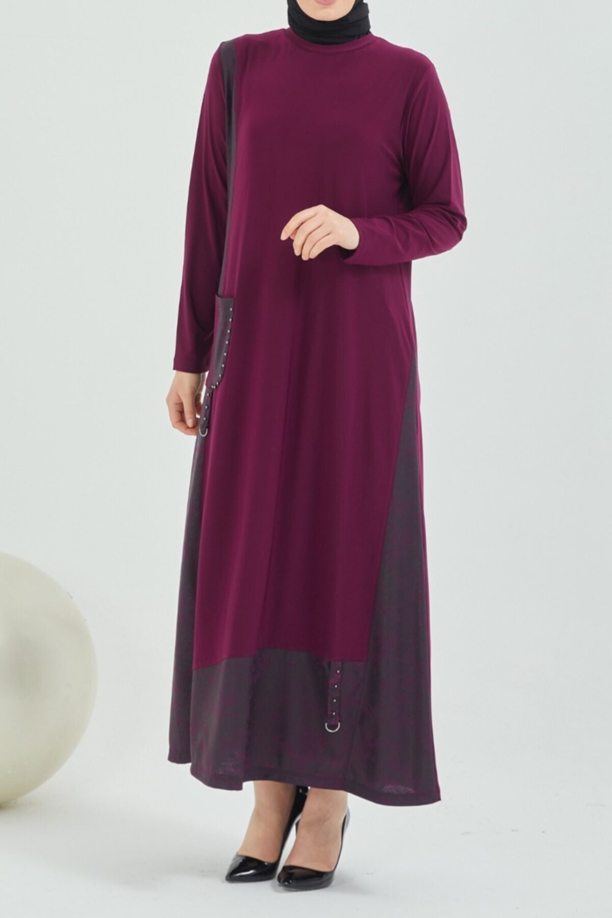 Mauve Abaya turkish made - Hijabi Mood