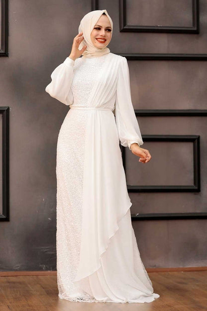 wedding Modest evening abaya Dress - Hijabi Mood