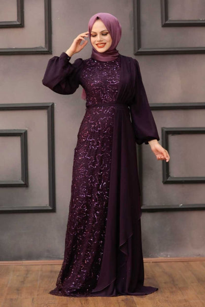 wedding Modest evening abaya Dress - Hijabi Mood